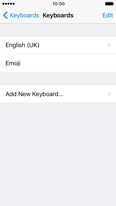 Press Add New Keyboard....