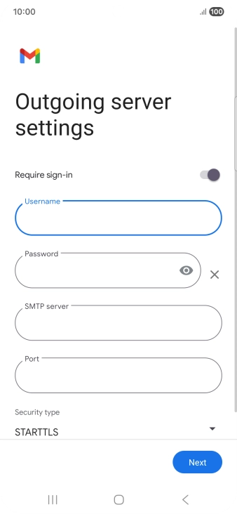 Press the field below 