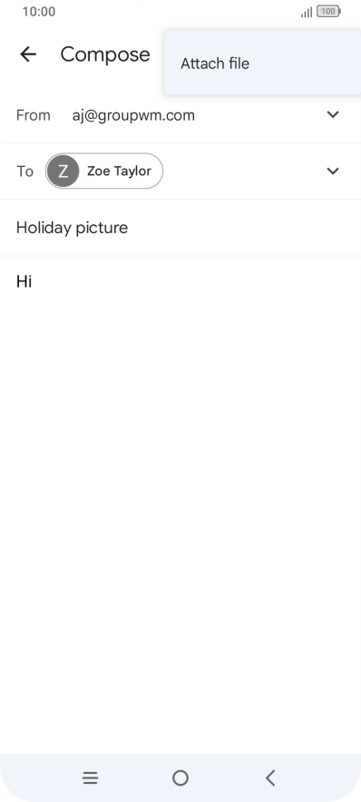 Press Attach file and go to the required folder.