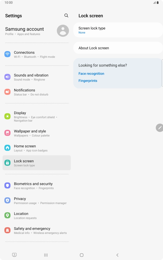 Press the Home key to return to the home screen.