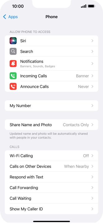 Press Wi-Fi Calling.