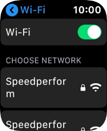 Press the required Wi-Fi network. Press the required Wi-Fi network.