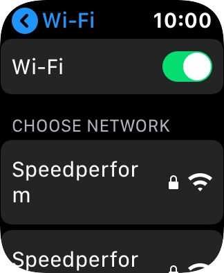 Press the required Wi-Fi network. Press the required Wi-Fi network.