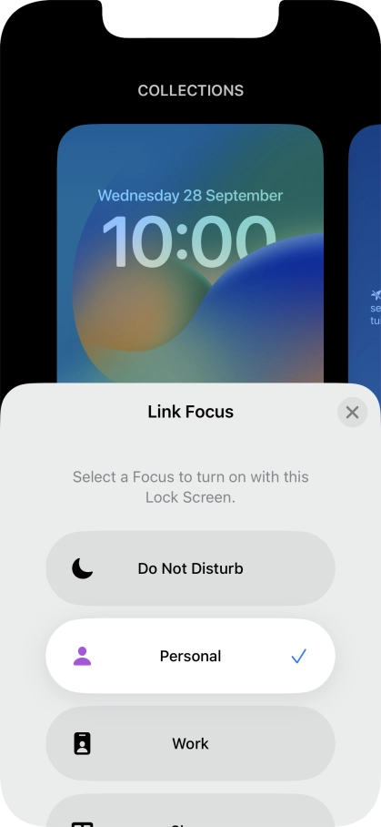 Press the close icon.