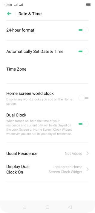 Press the Home key to return to the home screen.