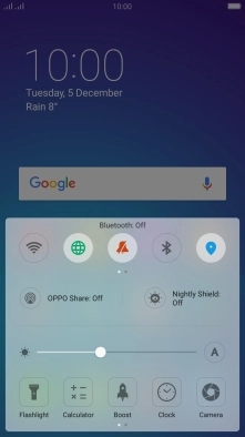 Press the sound mode icon to turn silent mode on or off.