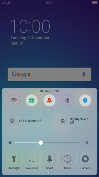 Press the sound mode icon to turn silent mode on or off.