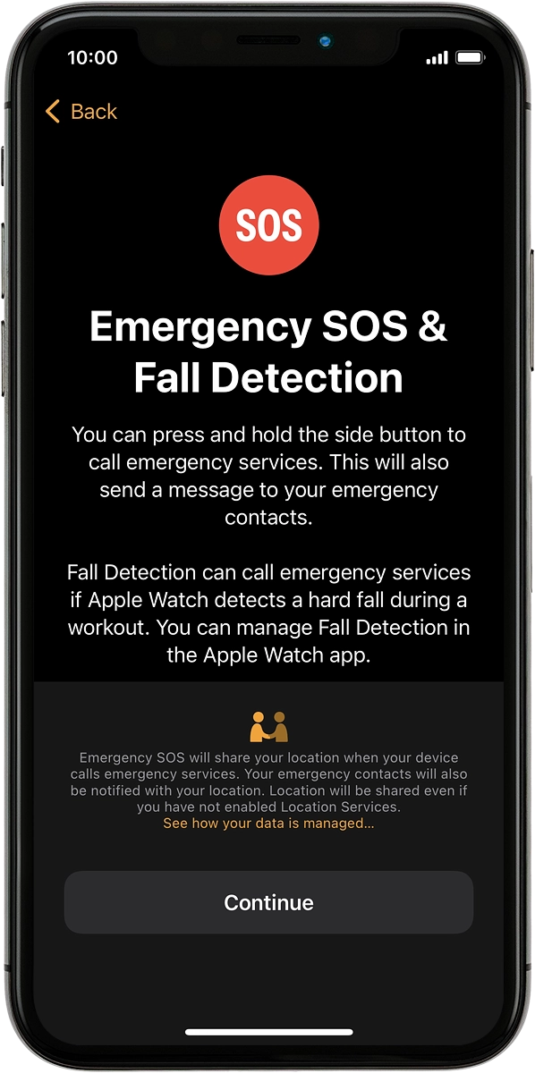 On your phone: Press Continue.