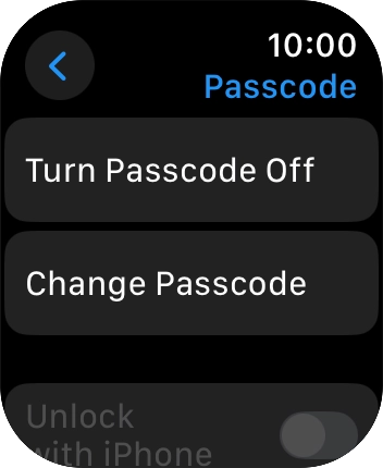 Press Turn Passcode Off and key in the current lock code.