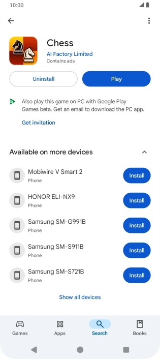 Press the Home key to return to the home screen.