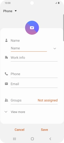 Press Name and key in the required name.