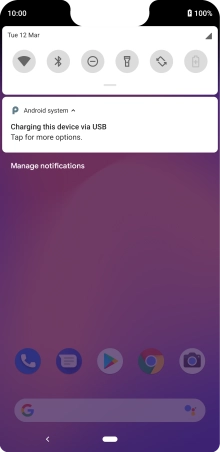 Press Tap for more options.