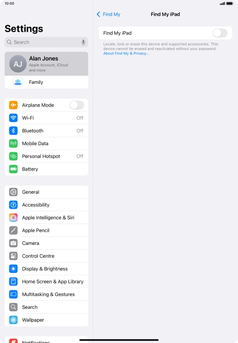 Press the indicator next to Press the indicator next to