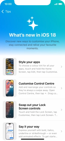 Slide your finger upwards starting from the bottom of the screen to return to the home screen.