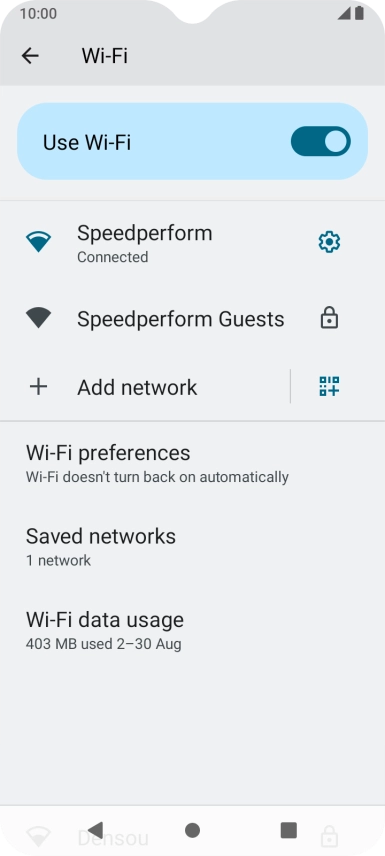 Press the Home key to return to the home screen.