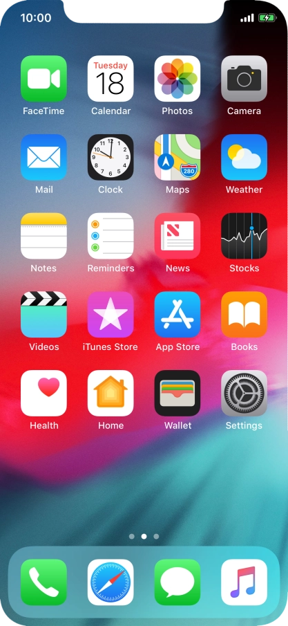 When the battery charging icon is displayed, the battery is charging.