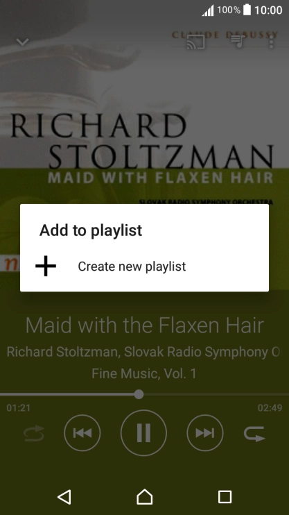 Press Create new playlist.