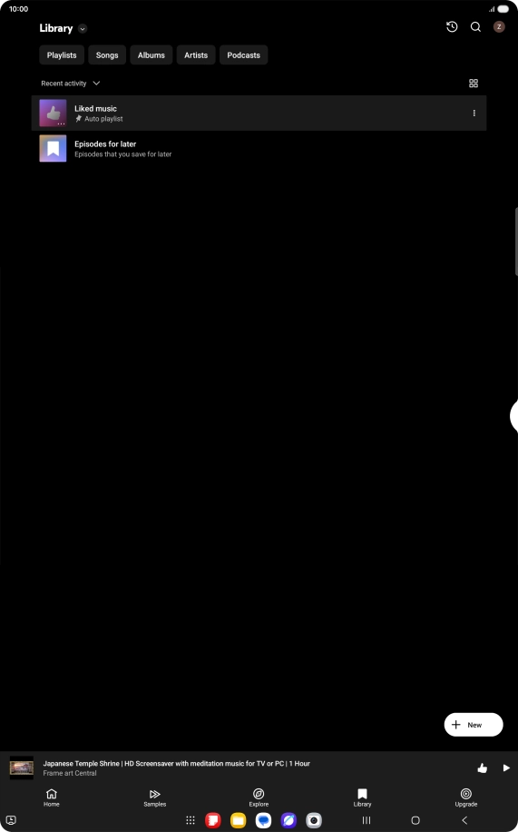Press the drop down list. Press the drop down list.