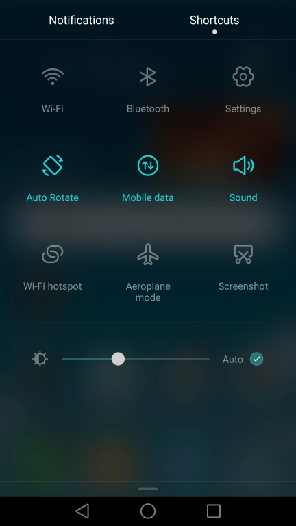 Press Aeroplane mode to turn the function on or off.