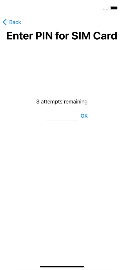 If your SIM is locked, key in your PIN and press OK.
