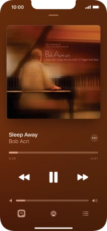 Press arrow right to go to the next audio file.