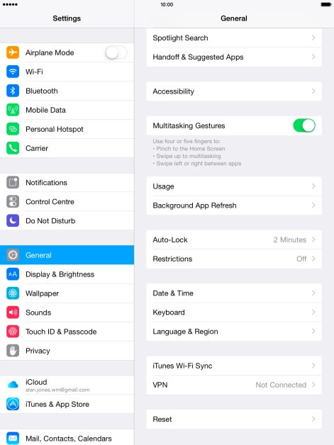 Press Language & Region.