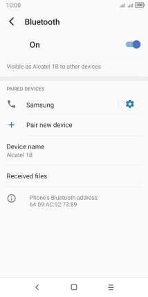 Press the Home key to return to the home screen.