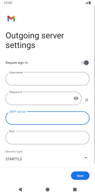 Press the field below 