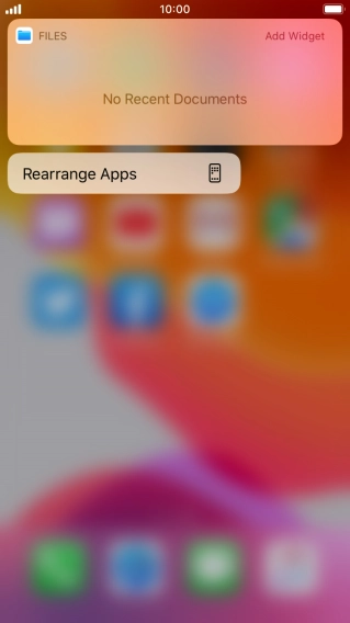 Press Rearrange Apps.