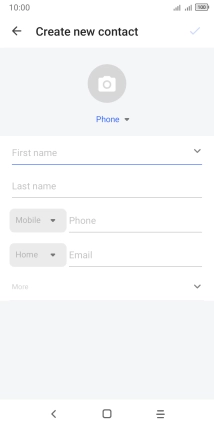 Press the address book drop down list.