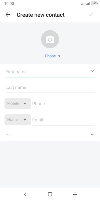 Press the address book drop down list.