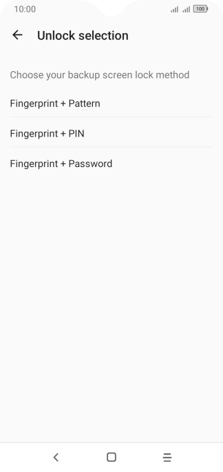 Press the required phone lock code and follow the instructions on the screen to create an additional phone lock code.