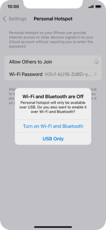 If Wi-Fi is turned off, press Turn on Wi-Fi and Bluetooth.