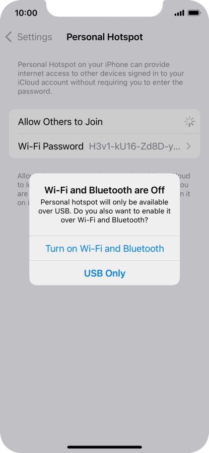 If Wi-Fi is turned off, press Turn on Wi-Fi and Bluetooth.