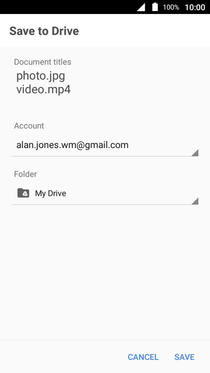 Press the field below 