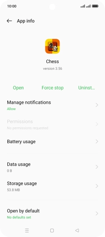 Press Storage usage.