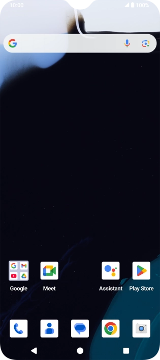 Slide two fingers downwards starting from the top of the screen.