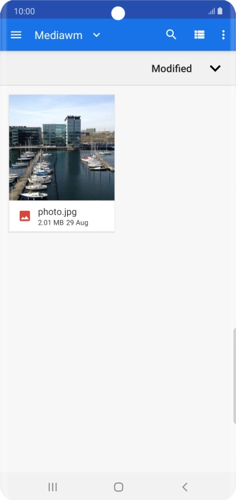 Press the required file.