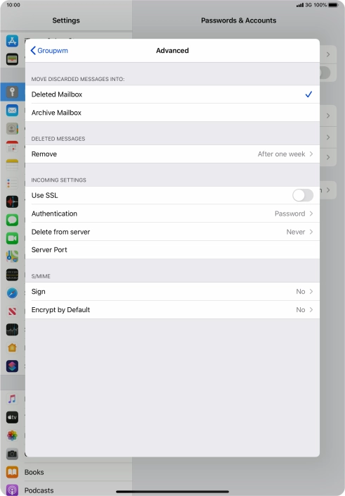 Press Authentication.