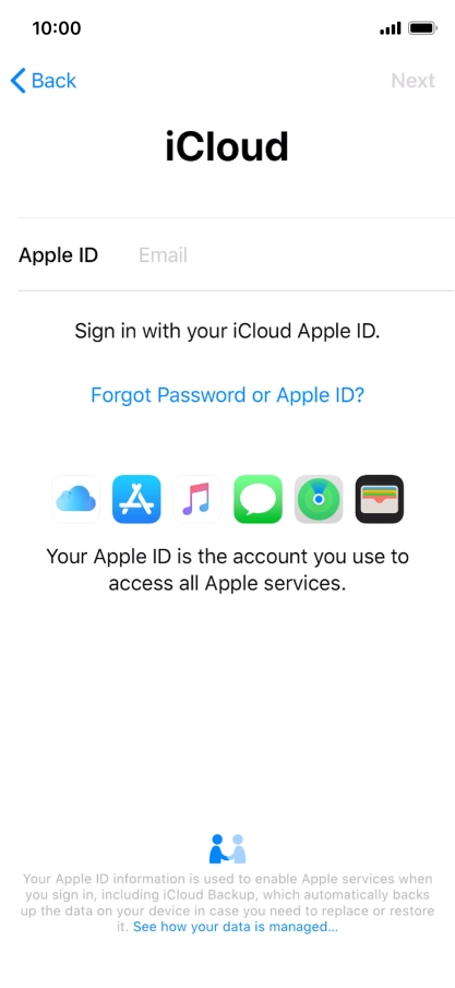 Press the field next to 
