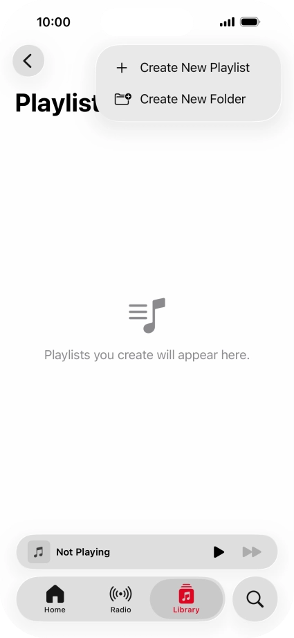 Press Create New Playlist.