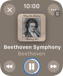 Turn the Digital Crown to select the required volume.