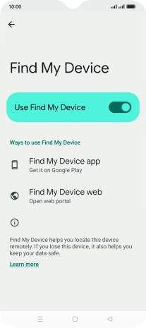 Press the Home key to return to the home screen.