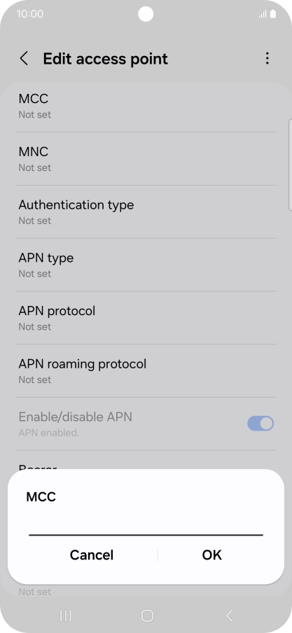 Key in 505 and press OK.