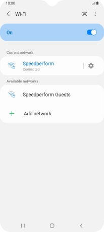 Press the Home key to return to the home screen.