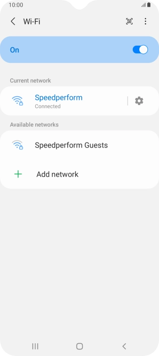 Press the Home key to return to the home screen.