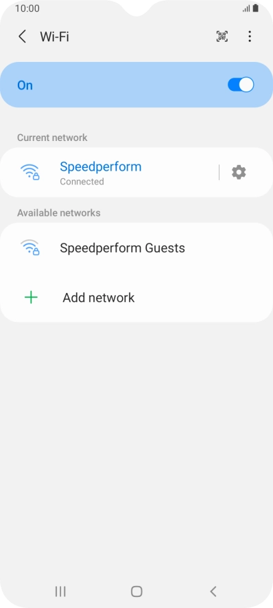Press the Home key to return to the home screen.