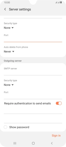 Press the drop down list below 