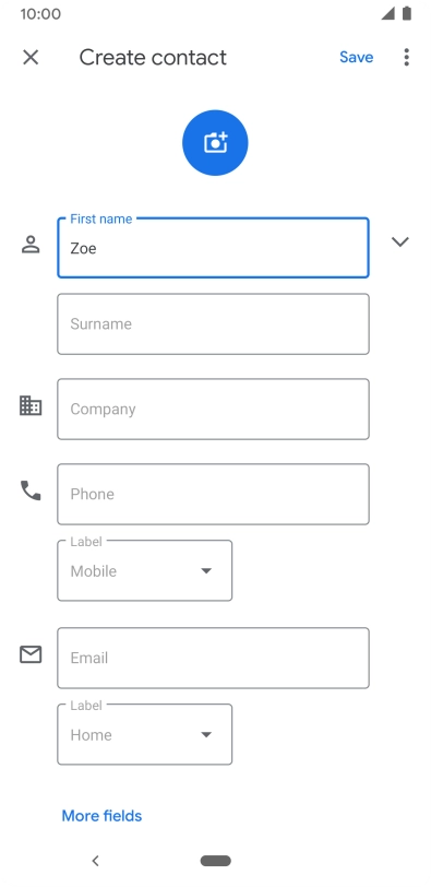 Press Surname and key in the required last name.