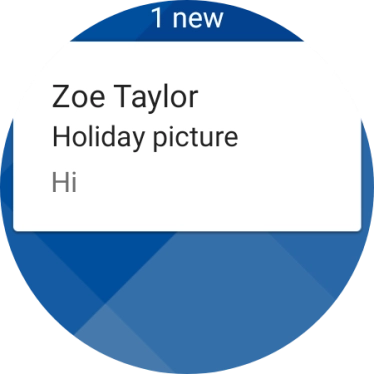 Press the required email message to read it.